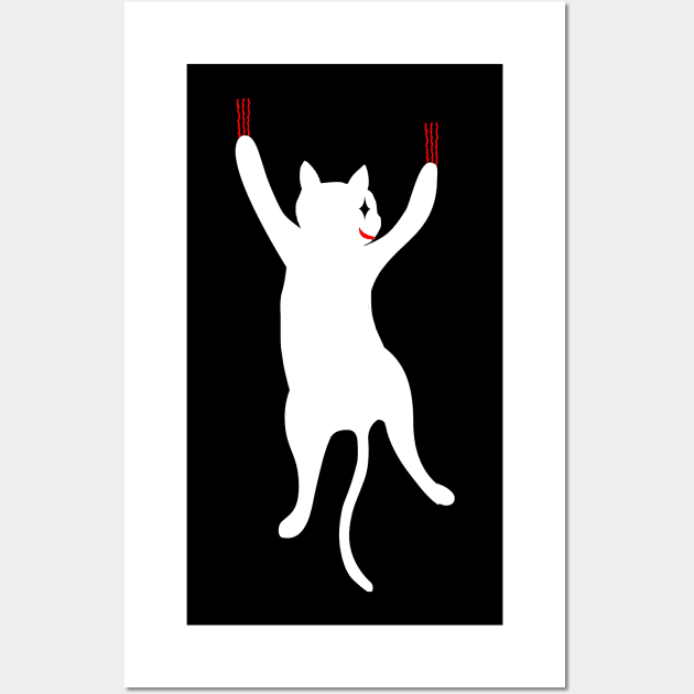 CAT ON BACK Wall Art by MoreThanThat